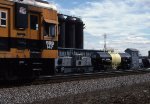 SRS 147 on the CSX main line and Buncher Rail Car 44-tonner